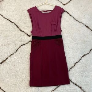 Free People low back body con mini dress